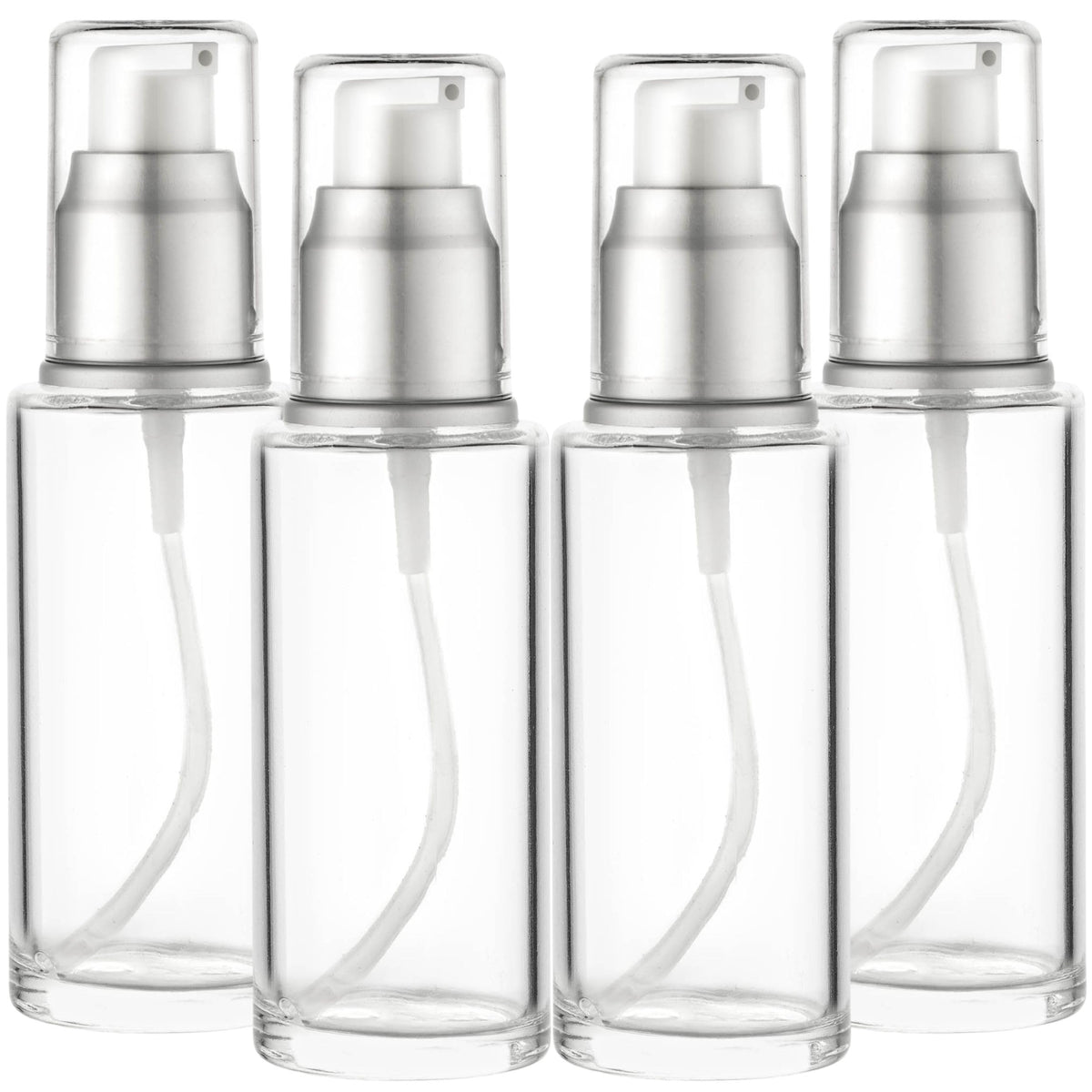 Clear Glass Pump Bottle 50ml.